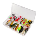 105Pcs Fishing Lures Kit Soft Hard Baits Hooks Fishing Accessories Assorted