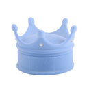 Velvet Cute Crown Shaped Ring Earrings Jewelry Display Box Organiser Storage Case Wedding Engagement Christmas Diwali Gift Sky Blue