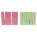 New Lots 10pcs 4g Empty Lip Balm Tubes Containers Lipstick Refillables Bottles Pink + White