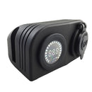 Motorcycle Car Cigarette Lighter Socket Splitter With 12V Voltmeter Adapter