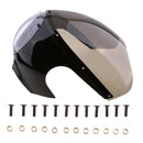 Motorcycle Vintage Headlight Head Light Fairing Cover with Bolts Kit