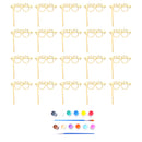 Pieces of 10 Graduation Cap GRAD Glasses Party Photo Booth Prop MDF DIY Craft
