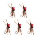 5pcs Lures Fly Fishing Hooks Butterfly Insects Style Salmon Flies Trout Single Dry Fly Fishing Lure