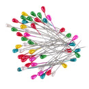 100 Pieces Plastic Pearl Head Pins Straight Dressmaker Pins for Sewing Crafts Decoration