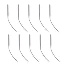 10 Pieces Portable Silver Metal Blindstitch Sewing Machine Needles LW*6T