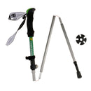 Hiking Stick Trekking Pole Anti-Shock Cane Alpenstock Adjustable Green