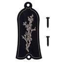 Durable DIY Alloy Flower Pattern Truss Rod Cover Set for LP/EPI Electric Guitar Replacement Parts