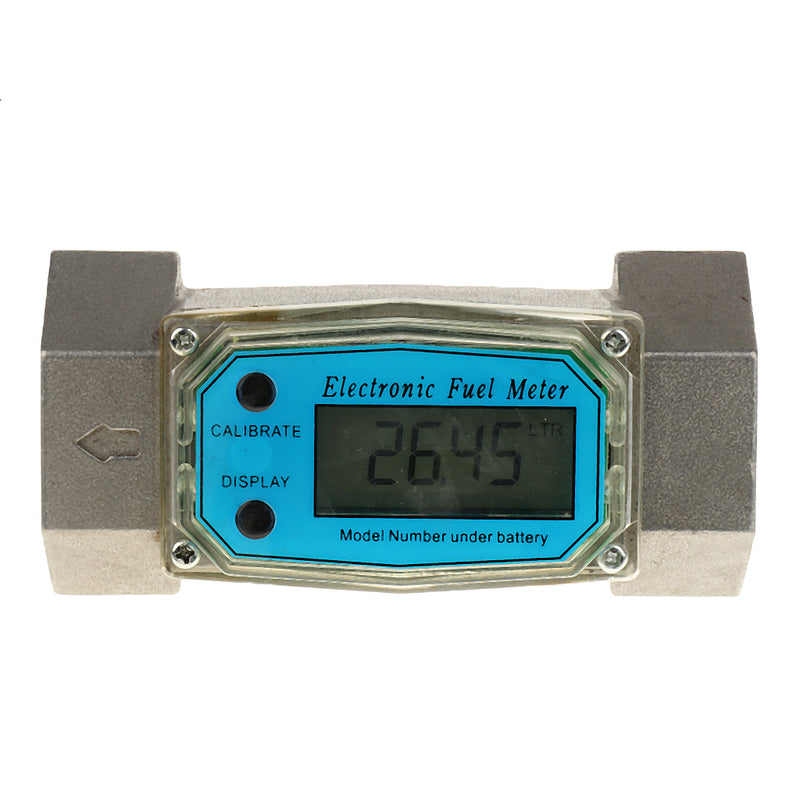 1.5 Inch Turbine Digital Diesel Water Fuel Flow Meter Oval Gear Flow Gauge