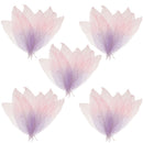 Decorative Skeleton Leaves Scrapbooking Embellishment Cardmaking Bookmark Supplies Pack Of 50PCS Purple+Pink