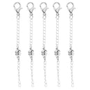 5pcs Silver Plated Strong Round Magnetic Clasps Chain Jewellery Findings