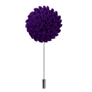 Men Fashionable Wedding Suit Women Clothing Charms Fabric Lapel Gomphrena Globosa Flower Brooch Boutonniere Tuxedo Pin Purple