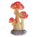 Resin Mini Mushroom Figurine Figure for Indoor Garden Grassland Decors Collectible