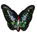 Iron/Sew On Embroidered Applique Rhinestone Sequin Butterfly Patch DIY for Clothing Bag Shoe Decor