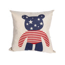 Fashionable Cute Cartoon Print Pattern Charms Cotton Linen Waist Throw Pillow Case Cushion Cover Decor for Home Bedroom Car Decor