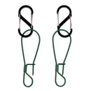 2 Pieces Multifunctional Outdoor Hanging Hook Clip Fishing Snaps Keychain for Fishing Tackle Accessory