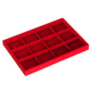 12 Grids Ring Earrings Cufflinks Jewelry Display Organizer Box Tray Showcase