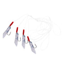 Bass And Mackerel Herring Feathers Lure Lures Sea Boat Fishing Rigs 4 Hooks