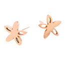 Fashion Women Girls Flower Stainless Steel Ear Stud Earrings Charm Jewelry