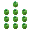 Durable Micro Landscape Resin Miniature Fruit Ornament Garden DIY Apple Statue Home Garden Outdoor Decor Ornaments Pack of 10PCS Green