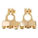 2 Pieces Gold Plated Car Audio 0 4 8 Gauge Battery Terminal Clamp Clip Connector