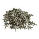 100 Pieces Wholesale Tibetan Silver Snowflake Beads Loose Spacer Beads DIY Jewelry Making for Necklace Bracelet Accessories