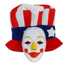 Scary Evil Clown Joker Mask Costume Party Cosplay Adult Fancy Dress with Hat