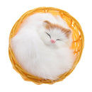 Lovely Sleeping Cat Doll Plush Animal Toy for Home Ornament