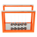 Newton's Balance Ball Cradle Home Office Desktop Decorative Ornaments Creative Gift Orange - M