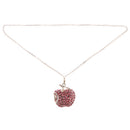 Jewelry Crystal USB 2.0 Flash Drive U Disk For PC Laptop Pink Necklace 32GB