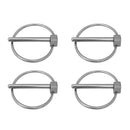 4pcs 4mmx49mm Farm Tractor Trailer Digger Lynch Pin Hitch Steel Trailer Pins Stainless Steel