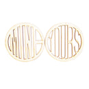 2Pcs Mine & Yours Wood Coaster- Drink Coaster-Gift for Couple-Wedding Gift