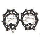 Ice Snow Walking Anti Slip 11 Teeth Spikes Grippers Shoe Boot Chain Crampons