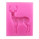 Christmas Deer Elk Silicone Mould Fondant Cake Mold for Sugar Craft Cake Decoration