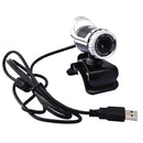 USB 12 Megapixel HD Camera Web Cam Clip-on with MIC for PC Laptop Silver