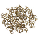 100 Pieces Lobster Claw Clasp Jewelry DIY Makings Findings Supplies 12mm