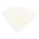 Sector Shape Clear Quilting Template Patchwork Sewing Ruler 0-130mm 0-90Â°