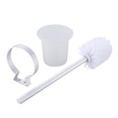 Aluminium Home Bathroom Accessories Wall Mounted Toilet Bowl Cleaning Brush With Glass Brush Cup Holder Set