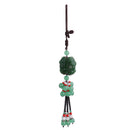 Replica Emerald Double Mythical Animal Pendant Car Interior Hanging Ornament