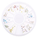 120pcs/Set 3D Nail Art Rhinestones Round Glitters Tips Decoration Manicure Wheel