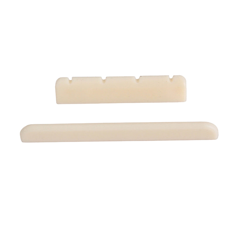 1 Set Plastic Bridge Saddle Nut for Ukulele 4 String Guitar Accessory