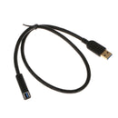 Durable 0.5m/1.5ft USB 3.0 A Male to A Female Extension Cable Cord for Mouse Keyboard