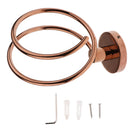 Copper Hair Dryer Blower Spiral Stand Holder Wall Mounted Organizer Hair Drier Rack Shelf Hotel Salon Bracket Bathroom Washroom Accessories