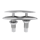 Heavy Duty 6'' Stainless Steel Pull Up Cleat / Pop Up Rope Cleat Flush Mount Lift Sailing Marine Boat Deck Dock Mooring Line Cleat