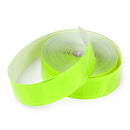Lightweight Flexible Yellow Gloss Sew On Reflective Tape Safety Caution Tape 33ft x 1inch - Green