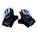Women Sports Cycling Hiking Mountaineering Gloves Half Finger Shockproof Sports Bicycle Mittens 1 Pair Blue XL