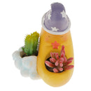 Resin Yard Flower Succulent Bonsai Bed Moon & Cloud Plant Home DIY Pot Case