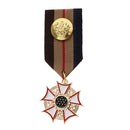 Geometric Medal Pendant Badge Fabric Costume Uniform Brooch Pin Accessory