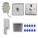 DIY Complete Rfid Card Door Access Control Kit With Electric Strike Lock Home