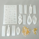 118 Pieces Assorted Jewelry Silicone Molds And Screw Eye Pins Jewelry Making