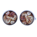 1Pair Men's Unique Europe Time Gem French Cuff Link Antique Map Cufflinks Accessory